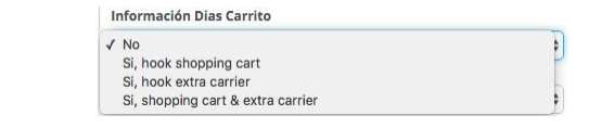 infoDiasCarrito